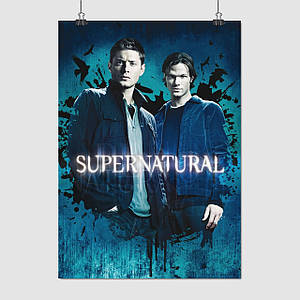 Плакат "Надприродне, 4-й сезон, Supernatural", 60×43см