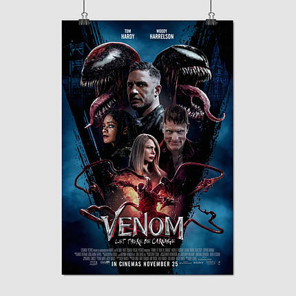 Плакат "Веном 2: Карнаж, Venom: Let There Be Carnage (2021)", 60×40см, фото 1
