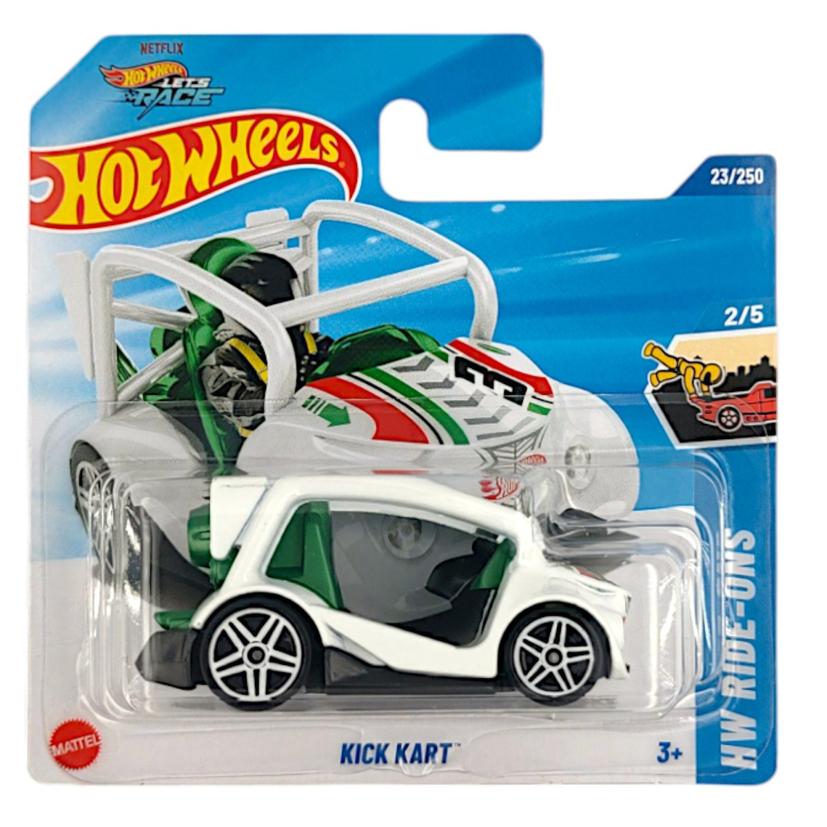 Машинка Хот Вілс 1:64 Kick Kart колекція HW Ride-Ons Hot Wheels Mattel HYW76