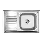 Накладна кухонна мийка Kroner KRP Satin — 5080R (0.8 мм)