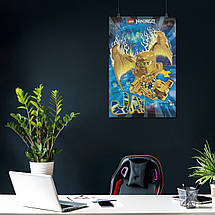Плакат "Ніндзяго, Джей, Ninjago, Jay", 60×40см, фото 4