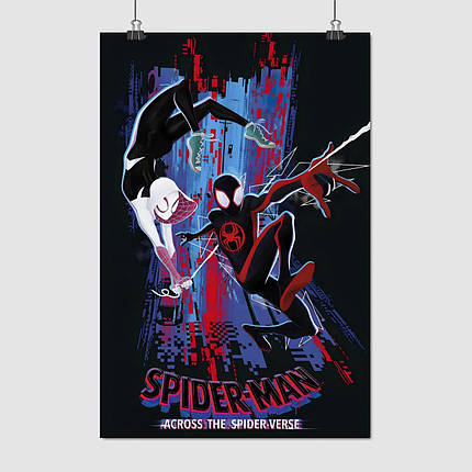 Плакат "Людина-Павук: Крізь Всесвіт, Spider-Man: Across the Spider-Verse (2023)", 60×40см, фото 1