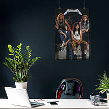 Плакат "Кірк Геммет, Джеймс Гетфілд, Metallica (1984)", 60×41см, фото 4