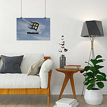 Плакат "Віндоус 95, заставка, Windows 95", 40×60см, фото 4