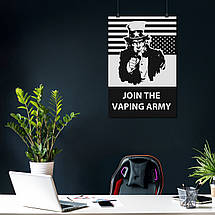 Плакат "Армія вейперів, Join Vaping Army", 60×41см, фото 3