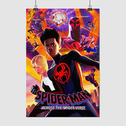 Плакат "Людина-Павук: Крізь Всесвіт, Spider-Man: Across the Spider-Verse (2023)", 60×41см, фото 1