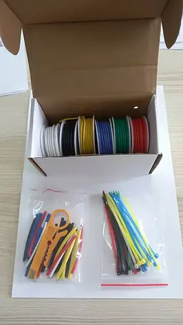 Набір дротів силіконових 1житла 20AWG, 6 кольорів по 6 м, фото 2