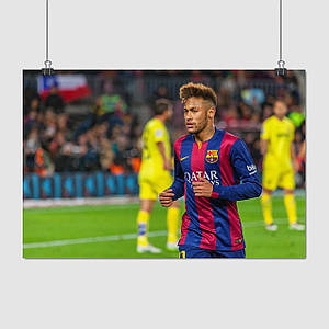 Плакат "Неймар да Сілва, футболіст, Neymar da Silva", 40×60см