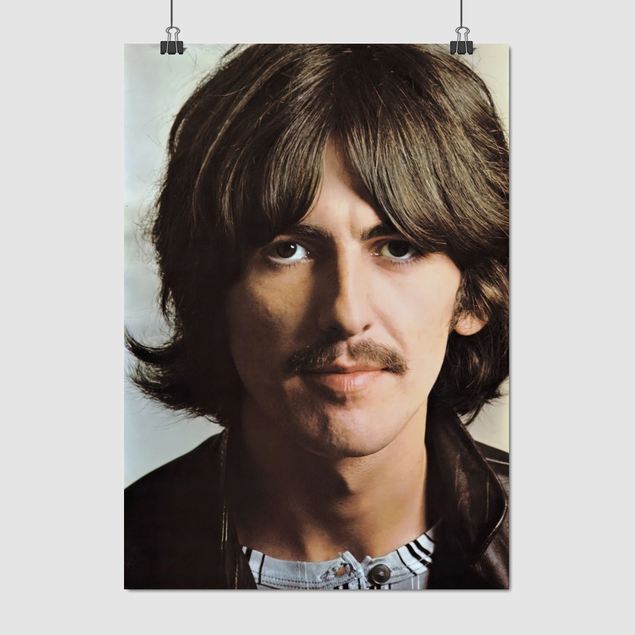 Плакат "Джордж Гаррісон, The Beatles, George Harrison", 60×42см