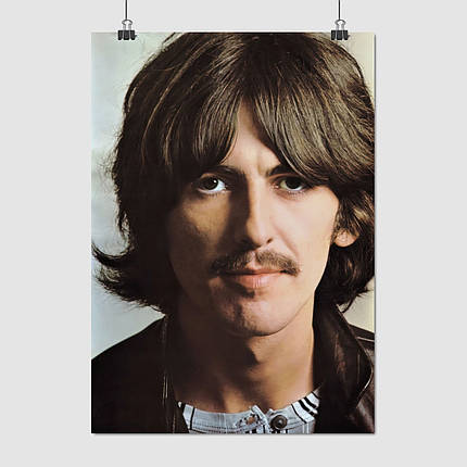 Плакат "Джордж Гаррісон, The Beatles, George Harrison", 60×42см, фото 1