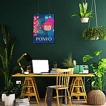 Плакат "Рибка Поньо на кручі, Ponyo", 60×43см, фото 6