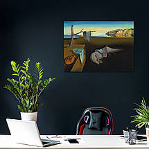 Картина на полотні "Сальвадор Далі, Постійність пам'яті, Salvador Dalí, Persistence of Memory", 43×60см, фото 5