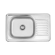 Кухонна мийка Kroner KRP Satin — 6642 (0.8 мм)
