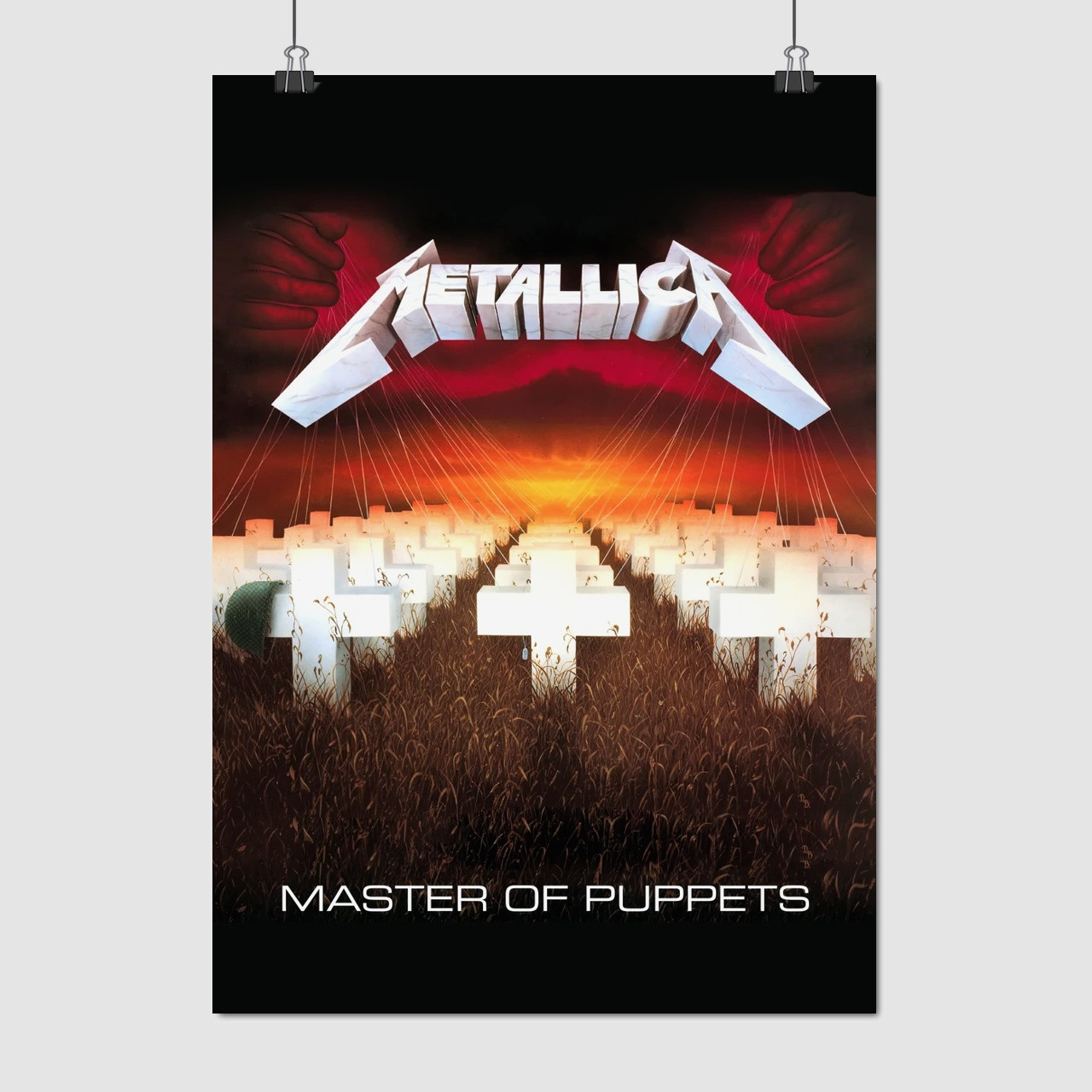 Плакат "Металліка, Metallica, Master of Puppets (1986)", 60×43см