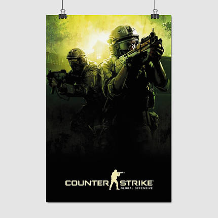 Плакат "Контрстрайк, Counter-Strike, CS:GO Global Offensive", 60×40см, фото 1