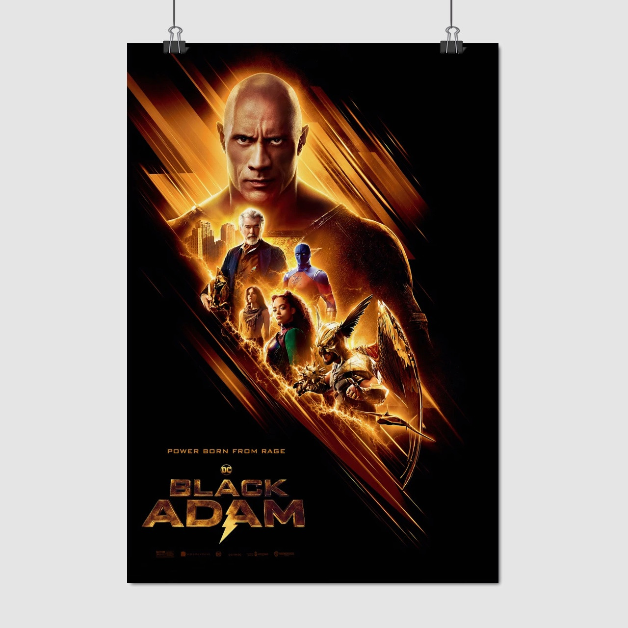 Плакат "Чорний Адам, Black Adam (2022)", 60×41см