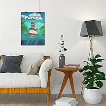Плакат "Рибка Поньо на кручі, Ponyo", 60×43см, фото 5