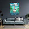 Плакат "Рибка Поньо на кручі, Ponyo", 60×43см, фото 8