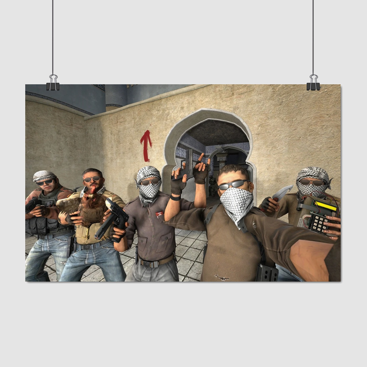 Плакат "Контрстрайк, Counter-Strike, CS:GO Global Offensive", 38×60см
