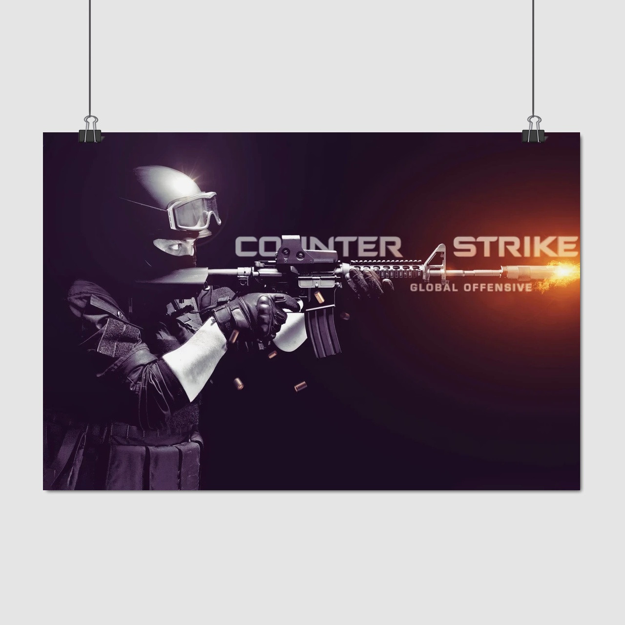 Плакат "Контрстрайк, Counter-Strike, CS:GO Global Offensive", 40×60см