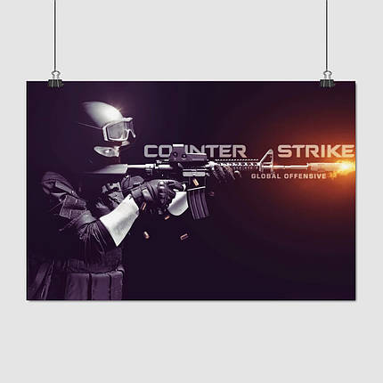 Плакат "Контрстрайк, Counter-Strike, CS:GO Global Offensive", 40×60см, фото 1