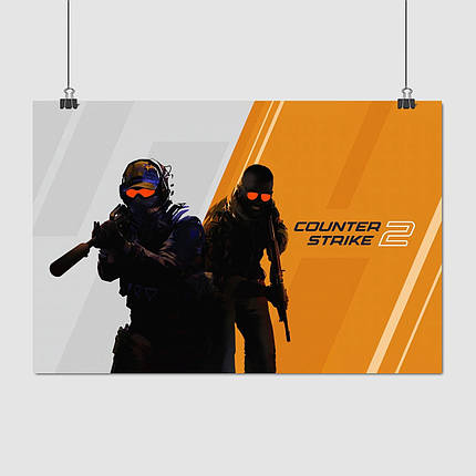 Плакат "Контрстрайк, Counter-Strike 2, CS2", 40×60см, фото 1