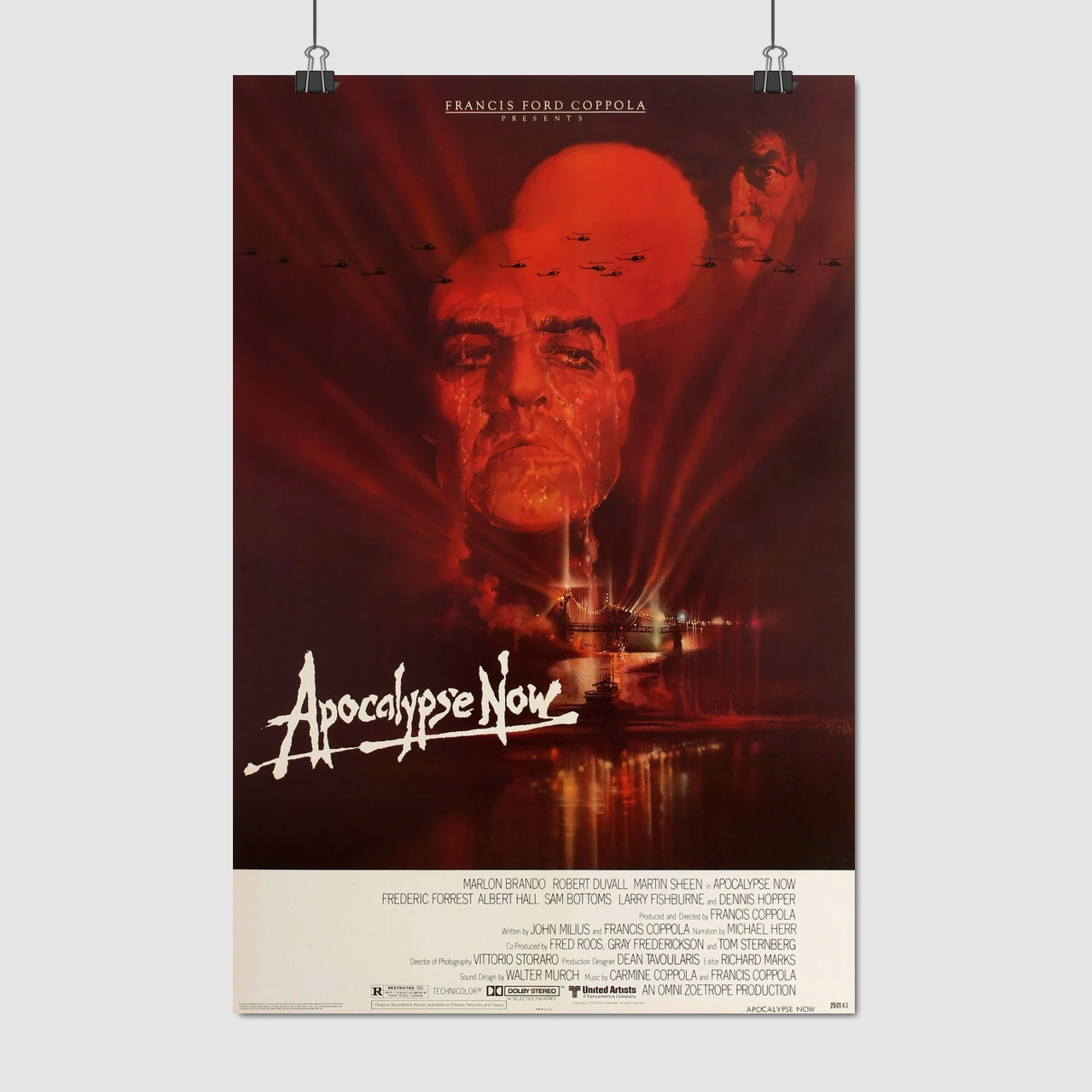 Плакат "Апокаліпсис сьогодні, Apocalypse Now (1979)", 60×40см