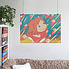 Плакат "Рибка Поньо на кручі, Ponyo", 43×60см, фото 7