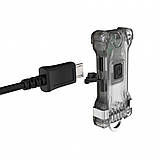 Ліхтар Armytek Zippy ES + Налобне кріплення (160LM, 100mah, Cree Led, USB, 3 Режими, Кліпса) СІРИЙ, фото 2
