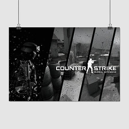 Плакат "Контрстрайк, Counter-Strike, CS:GO Global Offensive", 40×60см, фото 1
