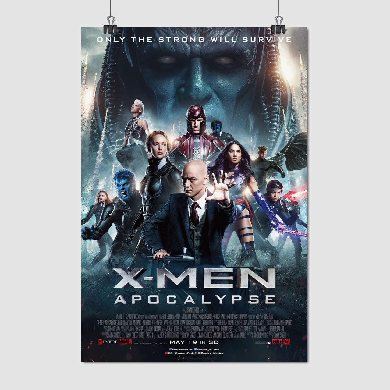 Плакат "Люди Ікс: Апокаліпсис, X-Men: Apocalypse (2016)", 60×41см