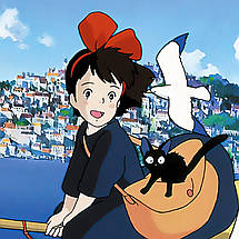 Плакат "Служба доставки Кікі, аниме, Хаяо Міядзакі, Kiki’s Delivery Service (1989)", 60×43см, фото 3