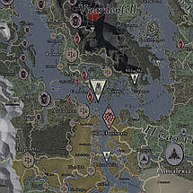 Плакат "Морровінд, карта, Стародавні Сувої, Elder Scrolls, Morrowind", 60×60см, фото 2