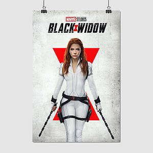 Плакат "Чорна вдова, Наташа Романова, Скарлетт Йоганссон, Black Widow (2021)", 60×40см