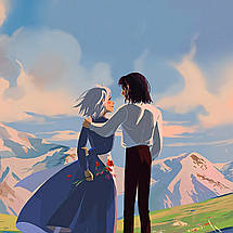Плакат "Мандрівний замок, Howl's Moving Castle", 60×43см, фото 3