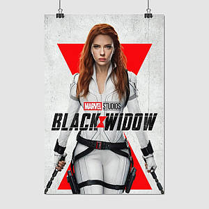 Плакат "Чорна вдова, Наташа Романова, Скарлетт Йоганссон, Black Widow (2021)", 60×40см