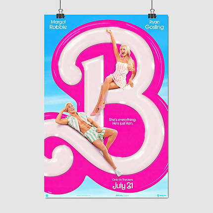 Плакат "Барбі, Barbie (2023)", 60×41см, фото 1