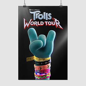 Плакат "Тролі, мультфільм, Trolls", 60×40см