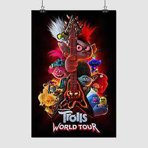 Плакат "Тролі, мультфільм, Trolls", 60×40см