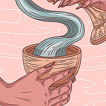 Плакат "Помірність, карта Таро, 14 - Temperance", 60×36см, фото 2