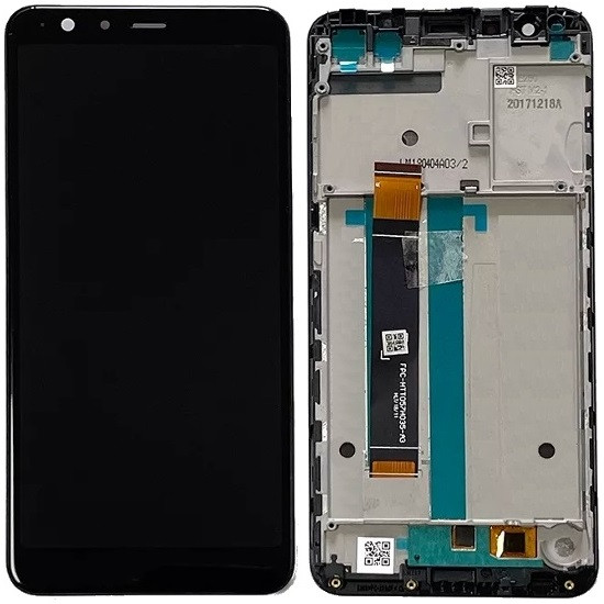 Дисплей Asus ZenFone Max Plus M1 ZB570TL чорний, оригінал PRC, з рамкою, фото 1