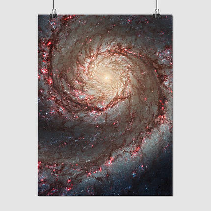 Плакат "Галактика Вир, M51A", 60×44см, фото 1