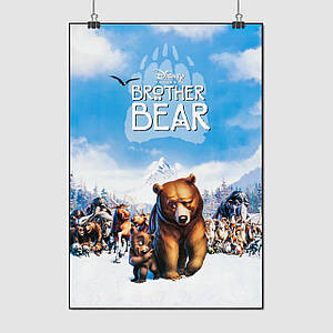 Плакат "Братик ведмедик, мультфільм, Brother Bear (2003)", 60×41см