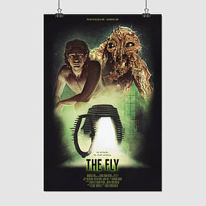 Плакат "Муха, жахи, The Fly (1986)", 60×40см