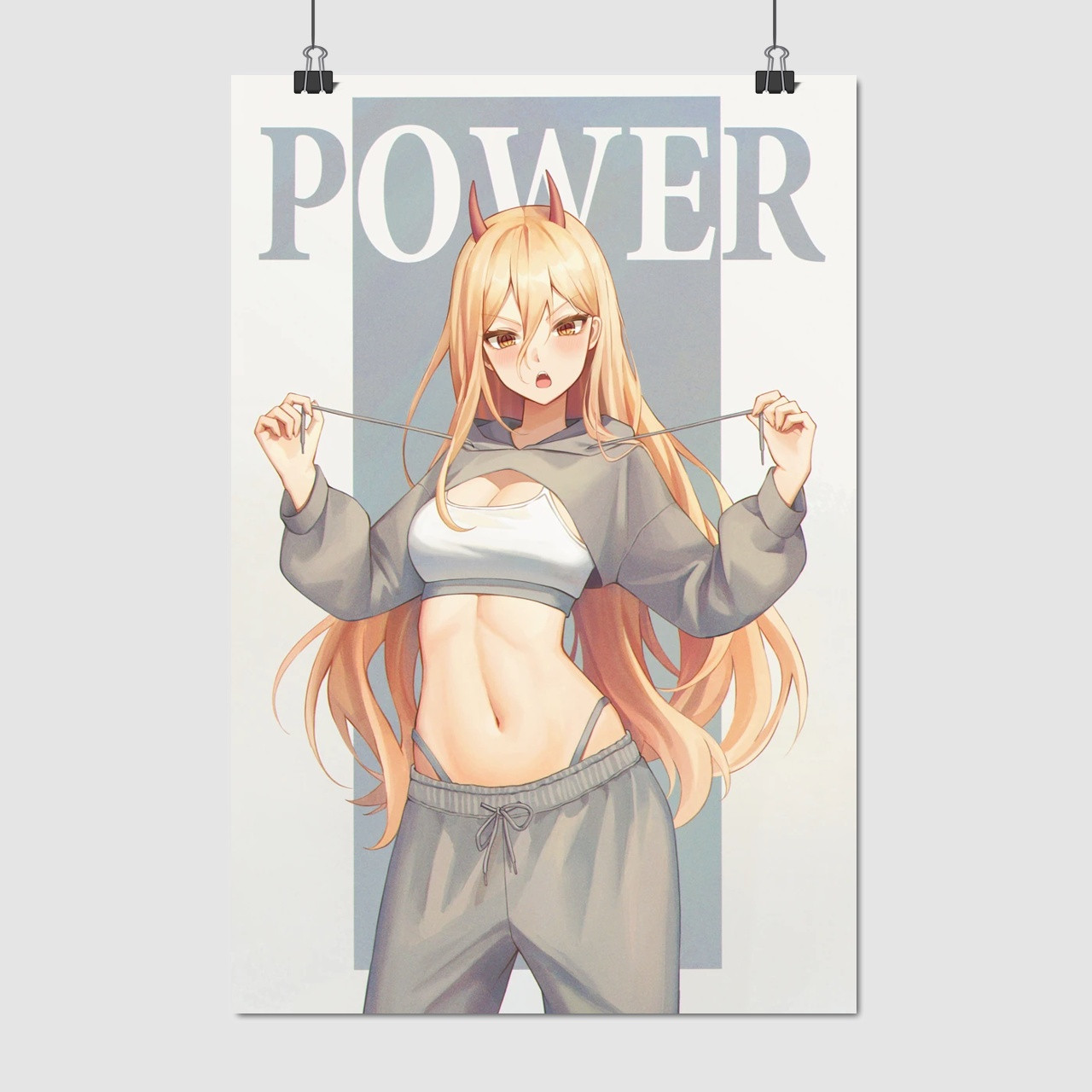 Плакат "Людина-бензопила, Пауер, Chainsaw Man, Power", 60×40см