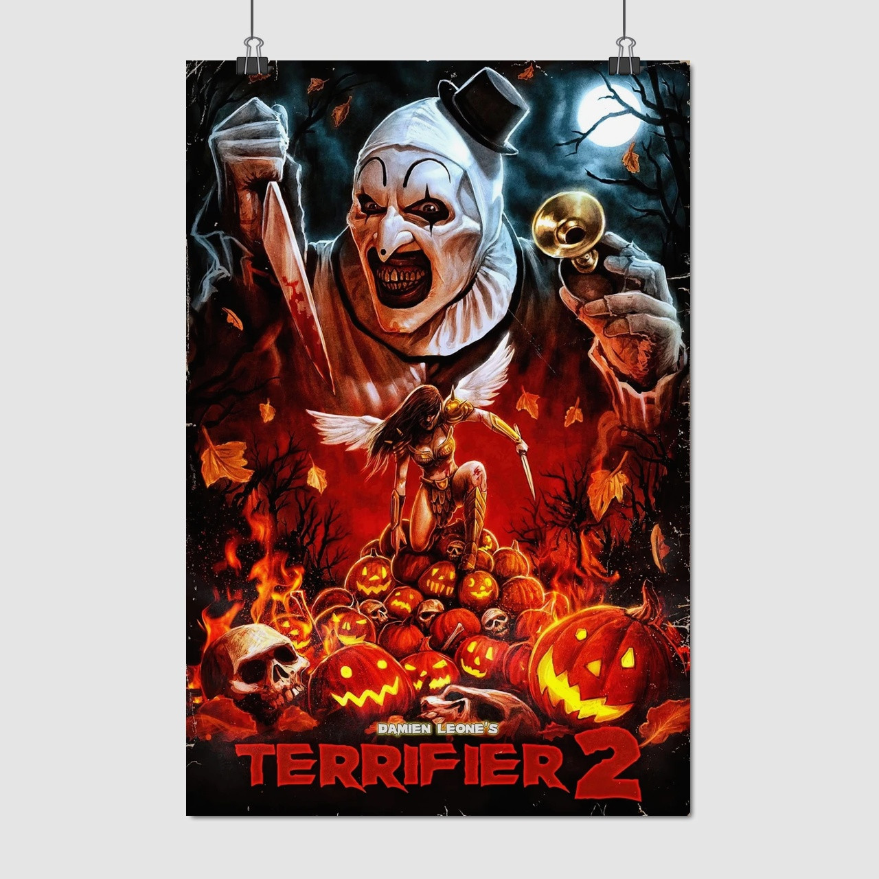 Плакат "Жахливий, Terrifier 2 (2022)", 60×40см