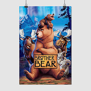 Плакат "Братик ведмедик, мультфільм, Brother Bear (2003)", 60×40см