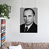 Плакат "Степан Андрійович Бандера, ч\б, Stepan Bandera", 60×41см, фото 6