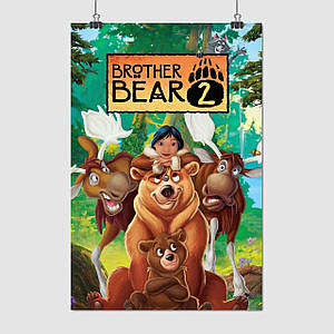 Плакат "Братик ведмедик 2, мультфільм, Brother Bear 2 (2006)", 60×40см