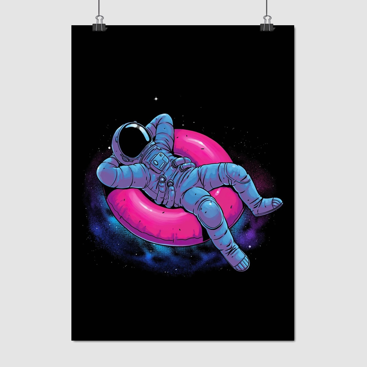 Плакат "Космонавт на відпочинку", 60×43см